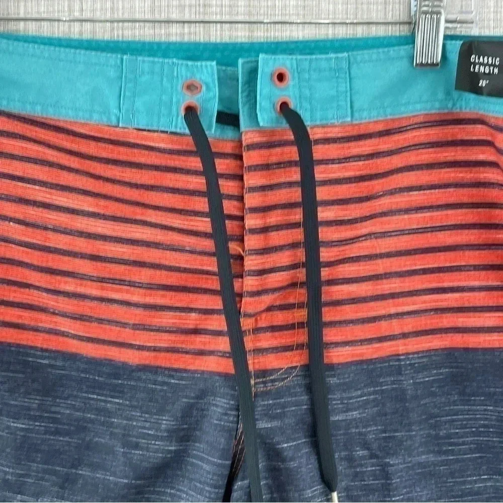 RVCA Size 32 Men's Classic Non-Stretch Board Shorts Swim Suit 2739